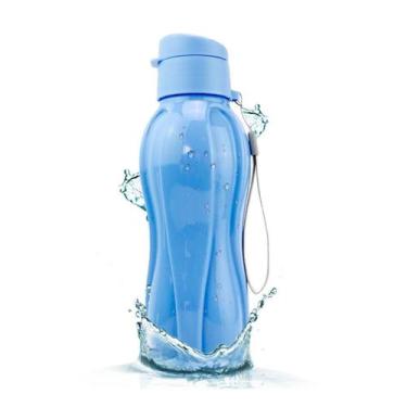 Imagem de Squeeze Garrafa Esportiva Academia Cor 600ml  - Moment, Azul