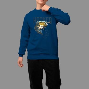 Imagem de Moletom Gola Careca Country Casual Moda Country Tecido Macio Hooked, A