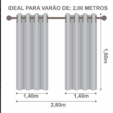 Imagem de Cortina Blackout Pvc Quarto/Sala e Cozinha  2,80(L) X 1,60(ALT) - Vari