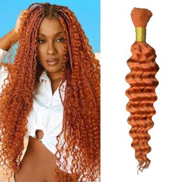 Imagem de Cabelo humano a granel para trançar Eileen Deep Wave 27 Honey Blonde
