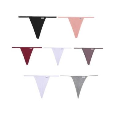 Imagem de Conjunto De Calcinhas De Algodão Femininas 7 Peças Tanga Sexy Confortá