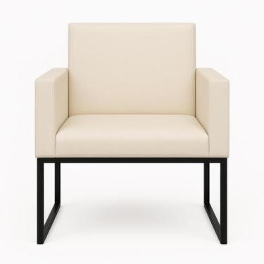 Imagem de Poltrona Decorativa Reforçada Para Espaço Beauty E Recepção - Móveis M