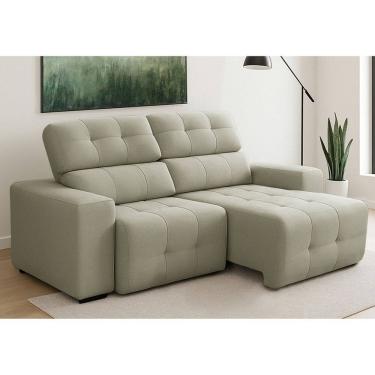 Imagem de Sofa 3 Lugares Retratil Reclinavel 210cm Linho Atualle Ferguile