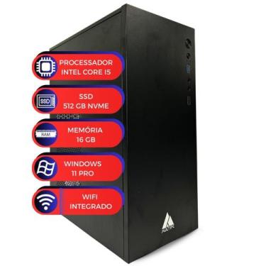 Imagem de Computador MultiPc Office I5 16GB SSD 512GB Nvme Win11 Wi-Fi