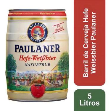 Imagem de Barril Cerveja Paulaner Hefe Weissbier Naturtrub 5 litros