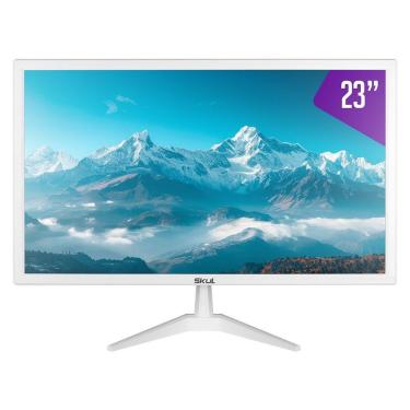 Imagem de Monitor Office SM235MSYW 23" Full HD Painel LED 60HZ Branco com HDMI e VGA para Escritório