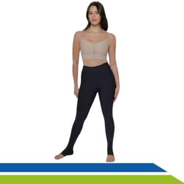 Imagem de Calça Legging Academia Compressora Alívio de Dores Celulite Lipedema C