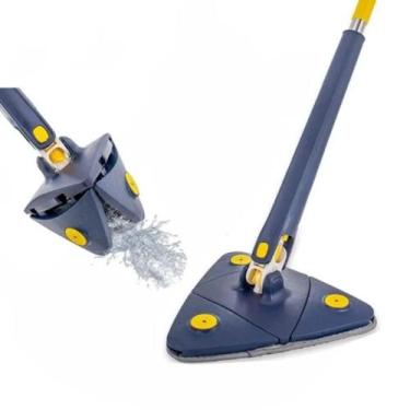 Imagem de Mop Giratório Mop Triangular Esfregão Rodo Mágico para Limpeza com Mic