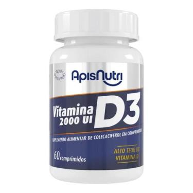 Imagem de Vitamina D3 2000UI (60 comp) - Padrão: Único - Apisnutri