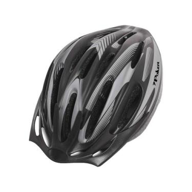 Imagem de Capacete Bike Out Mold Windstorm C/ Luz 09058 - Poker, Preto e Chumbo,
