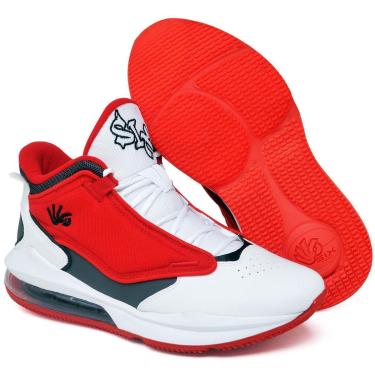 Imagem de Tênis Basquete Masculino Six Street Ankaa Tamanho Especial Branco/-Masculino