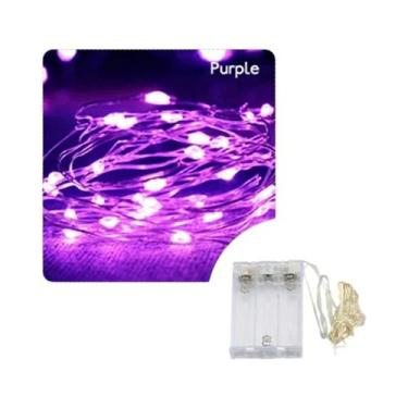 Imagem de Guirlanda De Luzes LED De Fio De Cobre Com Pilhas Para Decoração De Na