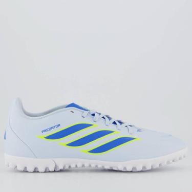Imagem de Chuteira Adidas Predator Club Society Azul e Verde, 40