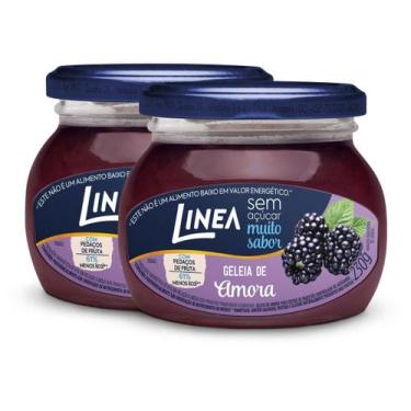 Imagem de Kit 2 Geleias Linea Sabor Amora de 230g Zero Sem Açucares