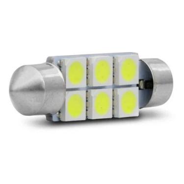 Imagem de Lampada Torpedo Para Teto Placa Porta Malas C/ 6 Leds Branco - LShopM,