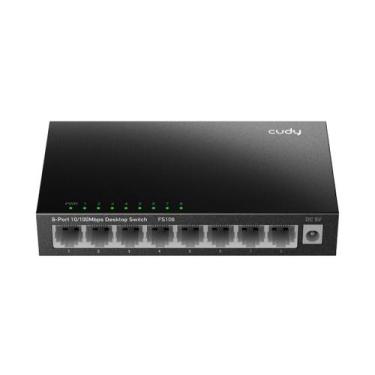 Imagem de Switch cudy de mesa 8 portas 10/100 fs108d v3.0