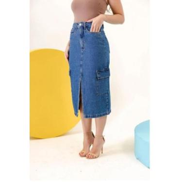 Imagem de Saia Helena Dark Blues - Tlf jeans