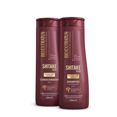 Imagem de KIt Bio Extratus Shitake Plus Shampoo 350ml + Condicionador 350ml