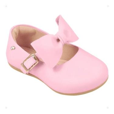 Imagem de Sapato Infantil Pampili Angel 04 Laço Removível Rosa Glacê