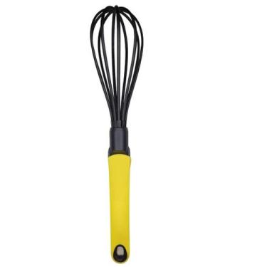 Imagem de Batedor de Clara em Nylon de 30cm cabo amarelo - ART HOUSE