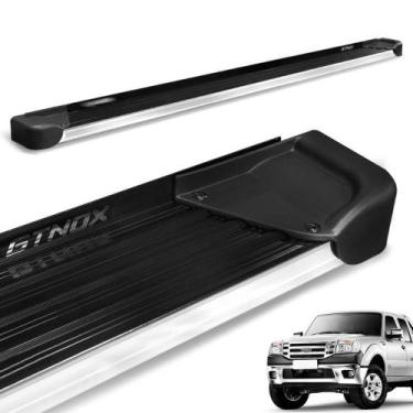 Imagem de Estribo Lateral Ranger CD 1998 a 2012 Alumínio Preto A4 - Gtnox