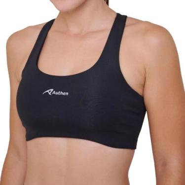 Imagem de Top Authen Essential Run Nadador Stamina - feminino - preto, Preto, G