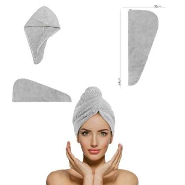 Imagem de Touca para cabelo power sec básica cinza claro - Laço Home