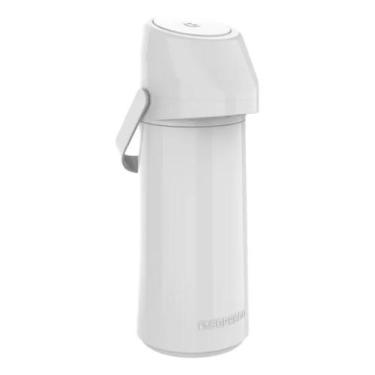 Imagem de Garrafa Termica Rubi 1 Litro Cor Branca Café Chá Soprano
