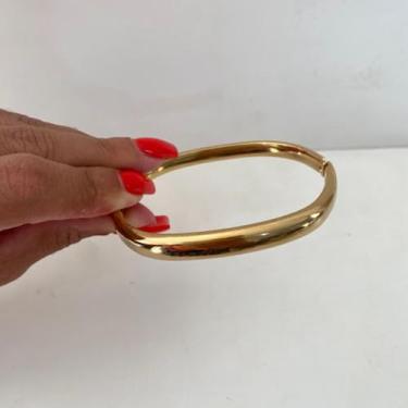 Imagem de Bracelete Liso Dourado Elegante  Luxo Minimalista  Simonatto Joias