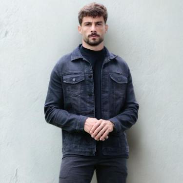 Imagem de Jaqueta Jeans Black Com Elástano Masculina Revanche Viborg, P