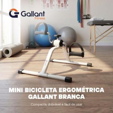 Imagem de Mini Bicicleta Ergométrica Gallant Pedalinho Cicloergômetro Branco GBE