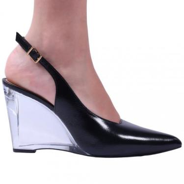 Imagem de Scarpin Slingback Feminino Zariff 21116784, Preto, 37