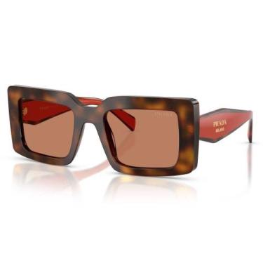 Imagem de Óculos de Sol Feminino Prada Quadrado PRD01S-01K90Q 52, Único