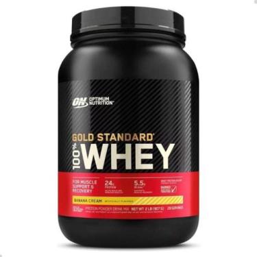 Imagem de 100% Whey Gold Protein Standard New 907g 2 LBS Optimum Nutrition, Bana