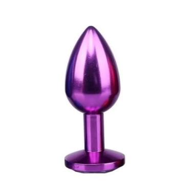 Imagem de Plug Anal de Aço com Joia Sexshop Fetiche Prazer - MEAME