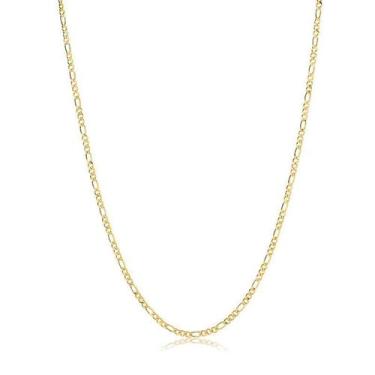 Imagem de Corrente Masculina Elos Folheada Ouro Zircônia - Radhau Joias, 50cm, Ú