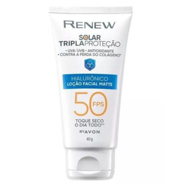 Imagem de Protetor facial avon renew solar hialurônico matte fps50 40g