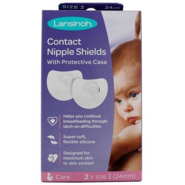 Imagem de Protetores de mamilo Lansinoh Contact, tamanho 2, 24 mm, 2 unidades
