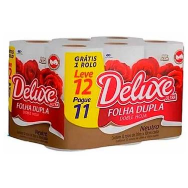 Imagem de PAPEL HIGIENICO COTTON DELUXE ULTRA FOLHA DUPLA NEUTRO 20 Metros PACOT