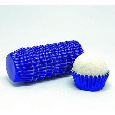 Imagem de 100 Forminha de Brigadeiro Docinho Laminada Nº5 - AAZ, Azul
