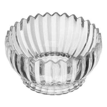 Imagem de Centro de Mesa Geneva Redondo Cristal Lapidado 22x22x12cm Transparente Wolff