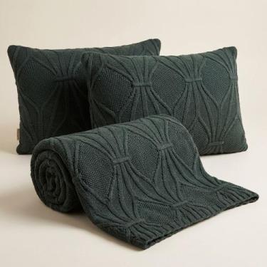 Imagem de PESEIRA MANTA TRICO CASAL QUEEN 230X60cm +2 CAPA DE ALMOFADA - USUFRUT