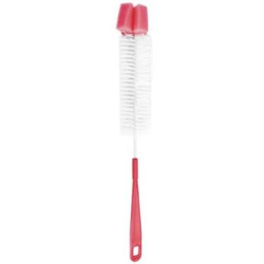 Imagem de Escova Lavar Mamadeira Garrafa Cabo Longo Multiuso 40cm L&T - PRA VC, 