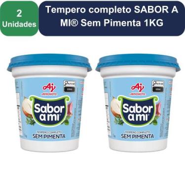 Imagem de Kit 2 Unidades Tempero completo SABOR A MI Sem Pimenta 1KG - AJINOMOTO