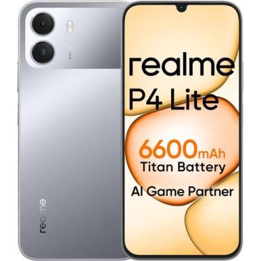 Imagem de Celular Realme P4 Lite 4G 4GB RAM 256GB Titan Grey Barato Hoje, 256GB,