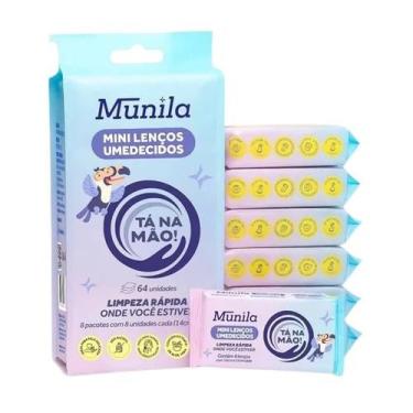 Imagem de Lenco umedecido ta na mao pack c/8 munila