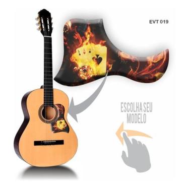 Imagem de Escudo De Violão Personalizado Resinado Relevo Evt017 - Resitank, EVT0