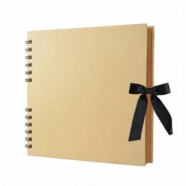 Imagem de Álbum de Scrapbook MARCADORUS 20 cm 60 páginas Capa Kraft