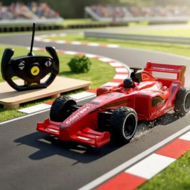Imagem de Carrinho Controle Remoto Ferrari Corrida Bateria Recarregável Racing -