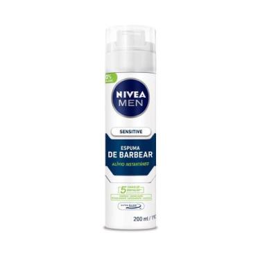 Imagem de Espuma de Barbear NIVEA MEN Sensitive Alívio Instantâneo 200ml Peles S